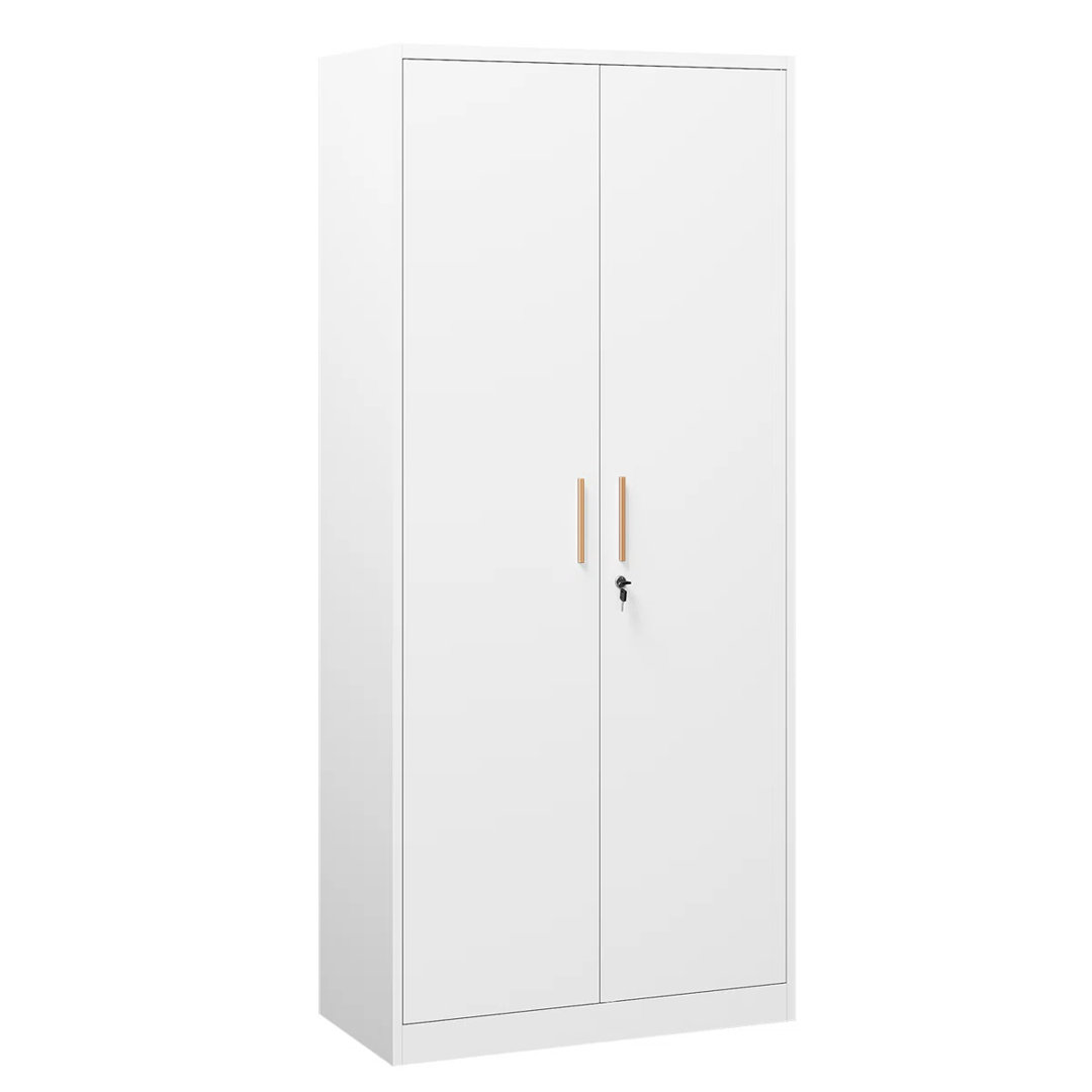 Metal Garage Storage Cabinet With 71" Tall Steel Cabinets With 2 Doors And 4 Adjustable Shelves,Locking Storage Cabinet,Steel Cabinet For Home,Office,Garage,Shop,School Ebern Designs 