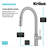 Kraus Oletto Single Handle High-arc Kitchen Faucet-70339140