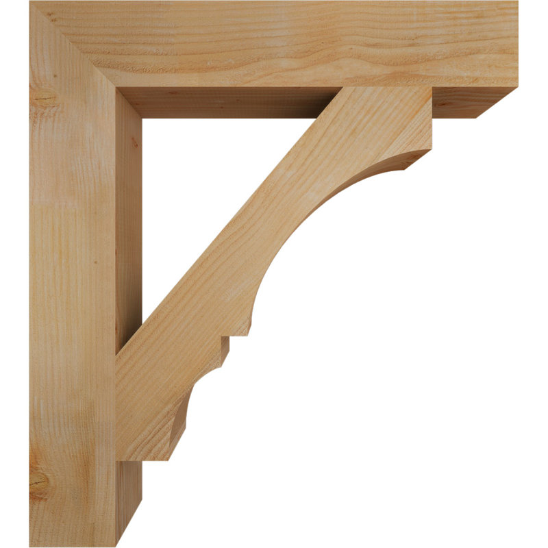 Support de bloc Balboa, L 6 po x P 34 po x H 38 po, Sapin Douglas scié brut