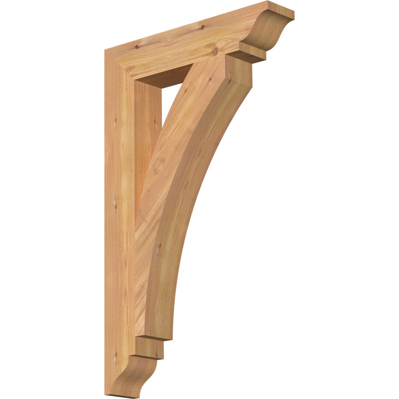 Support traditionnel Thorton, Cèdre rouge, H 30 po x l 3,5 po x P 18 po