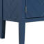 Navy Blue Sideboard With Captivating Geometric Patterns And Retro Metal Handles Timeless Elegance In Blue, Designs, Vintage Handles,-1842537739