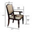 Fauteuil en similicuir brun foncé Anlin