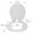Dalton Round Toilet Seat In White