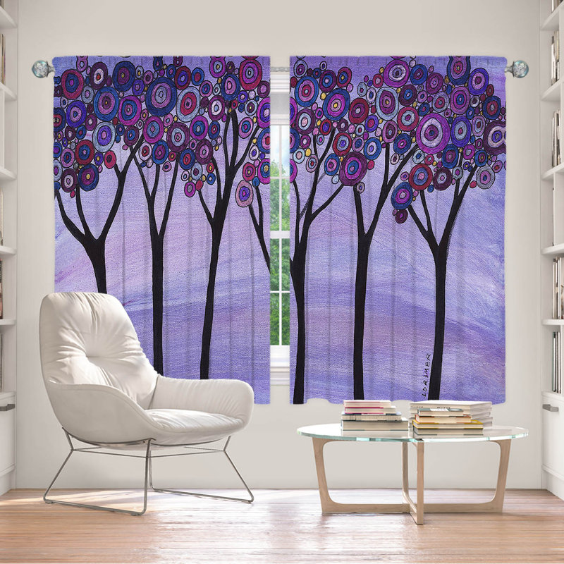 Room Darkening Curtain Pair, 40" W x 61" L