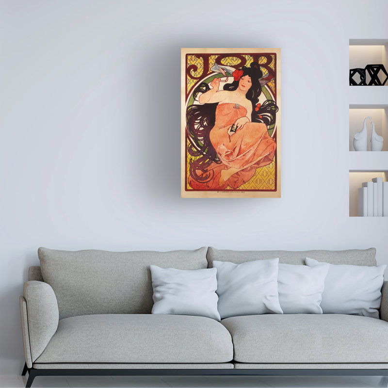 Art sur toile d'Alphonse Marie Mucha, 1898, H 19 po x l 12 po