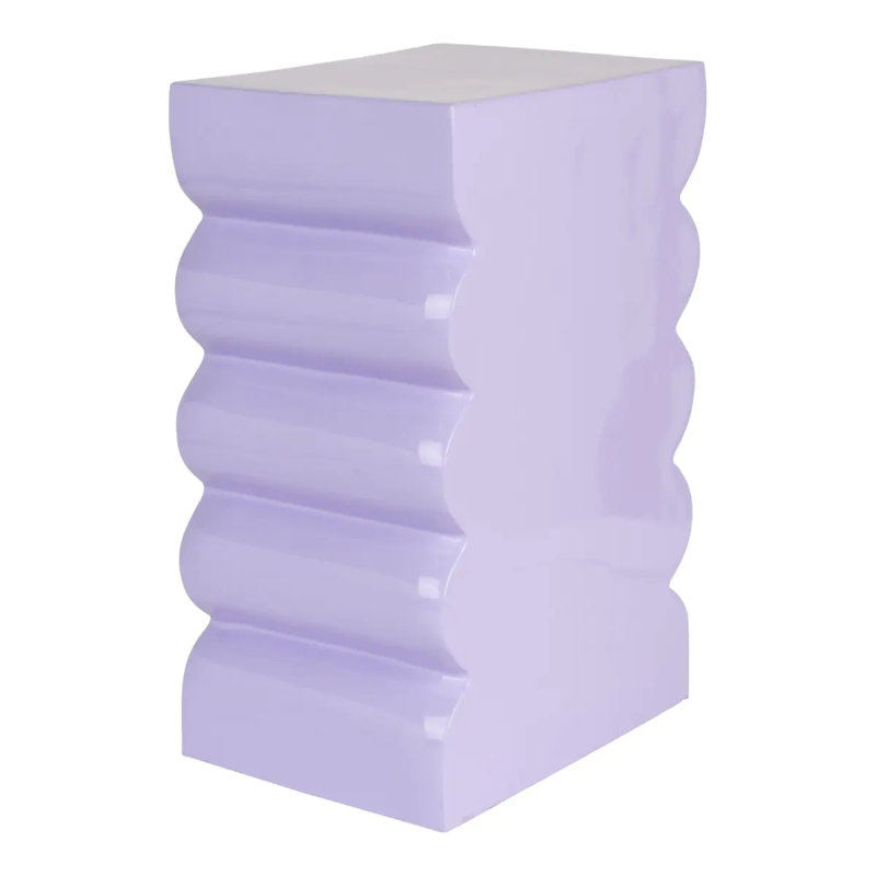 Tabouret d'appoint Curves, Blanc