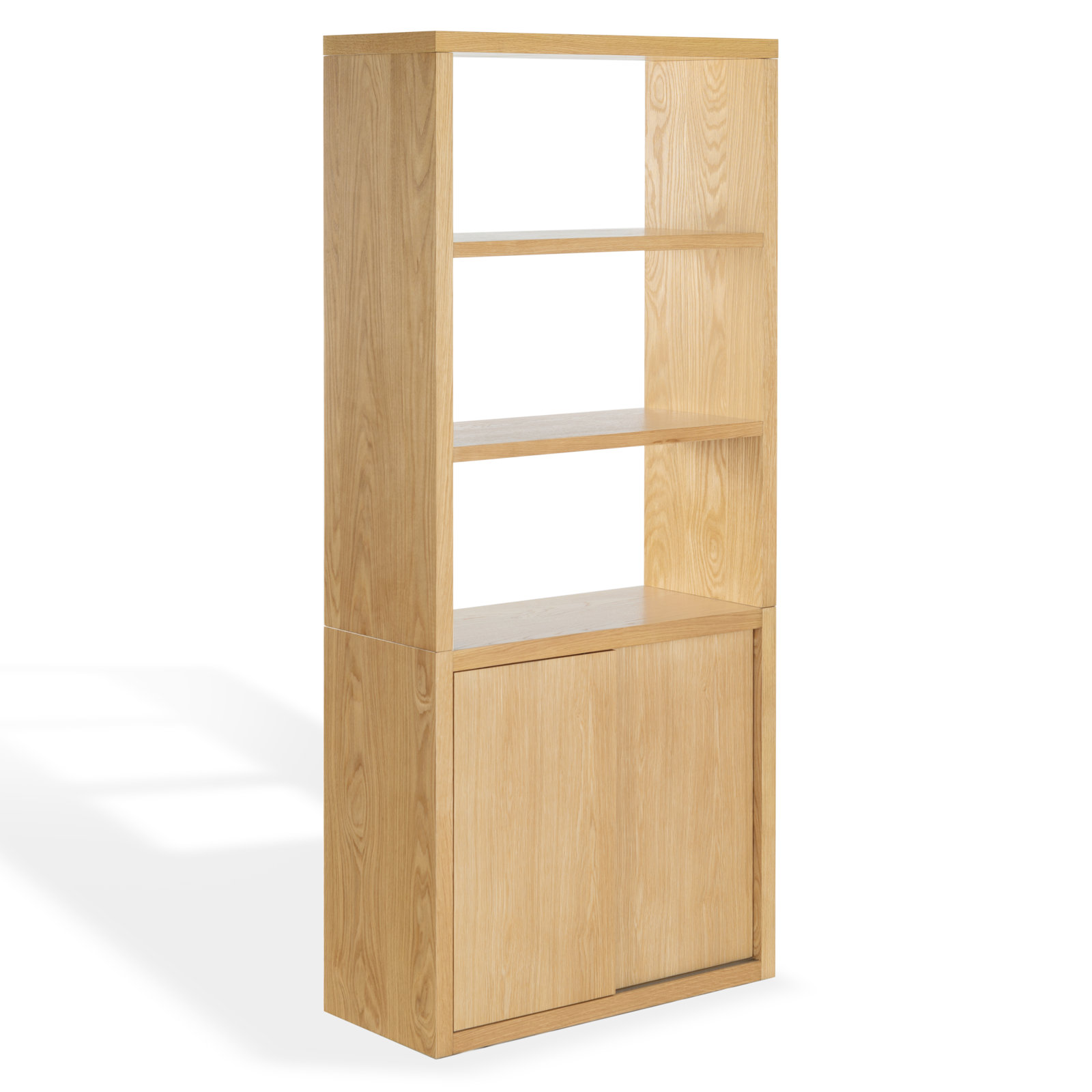 Elanna Wood 4 Shelf Bookcase, Natural