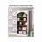 70.86" 5-Tier White & Oak Vintage Library Bookcase For Living Room, Office, Bedroom