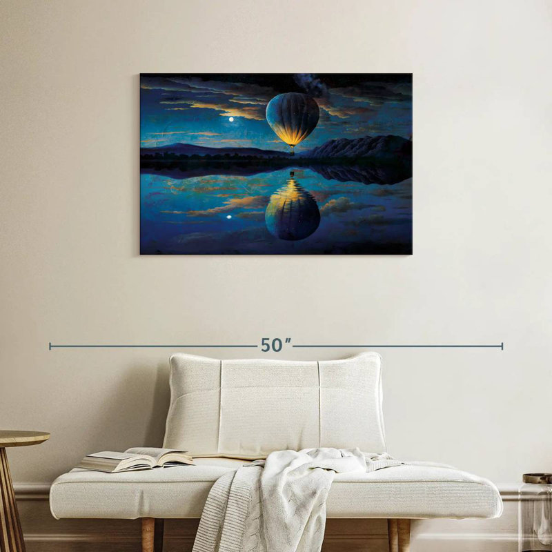 Mehar Moonlit Hot Air Balloon, 24" H x 36" W