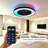 Makaiyla 20" WiFi Bluetooth LED RGB Flush Mount Ceiling Fan Light with Remote APP Voice Control-2055454958-2079662162