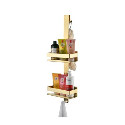 Over-the-Door Stainless Steel Shower Caddy
