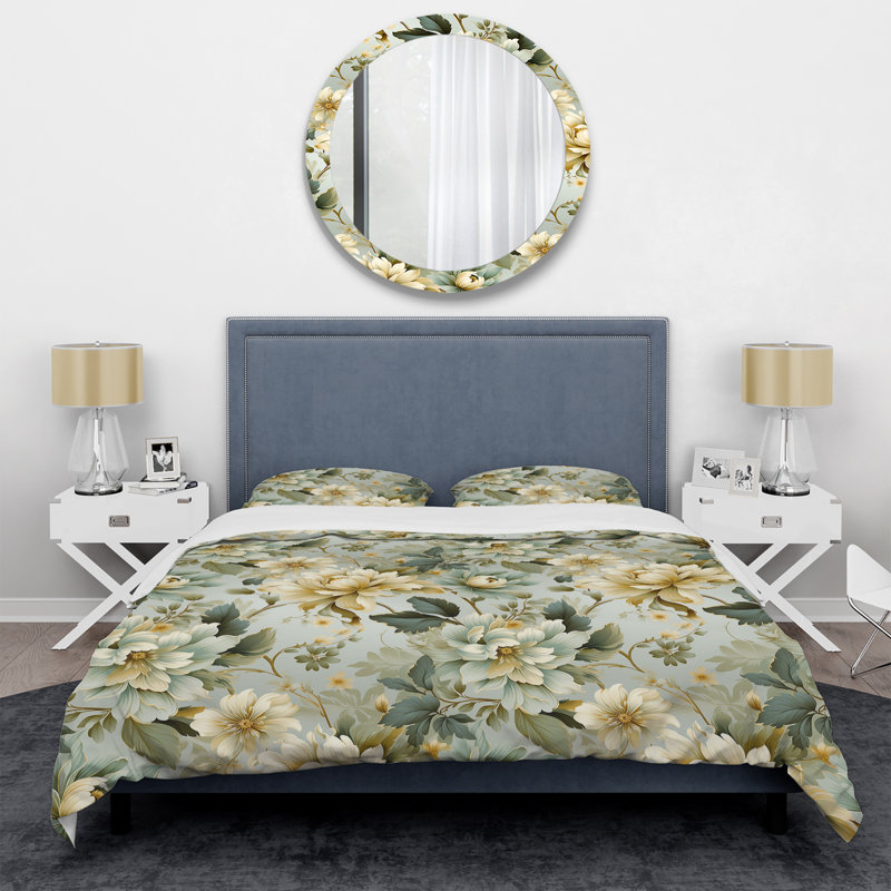 Ensemble de housse de couette Neo Victorian Fusion Victorian, Housse de couette pour grand lit et 2 taies décor