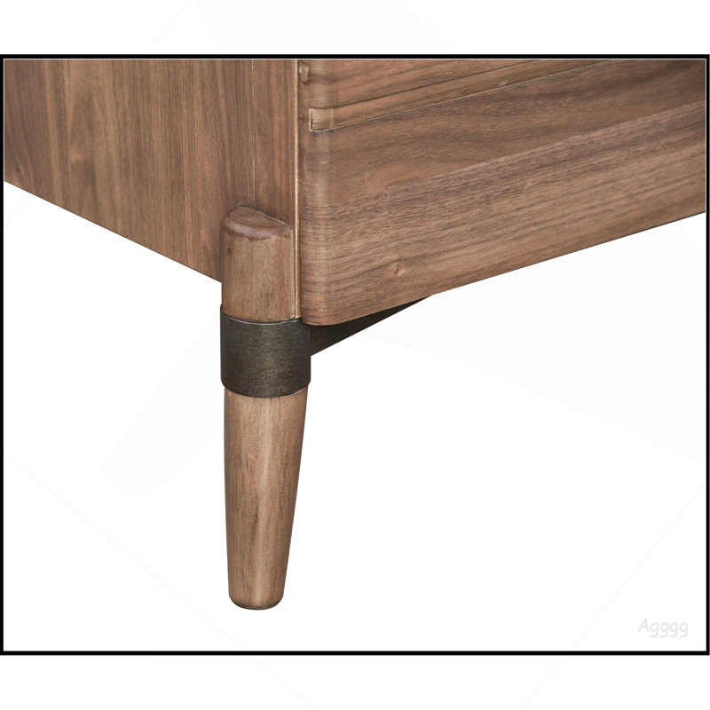 Tranquility Five Drawer Chest, No Assembly Required, Walnut Finish