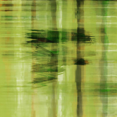 « abstract green », reproduction d’art sur toile tendue