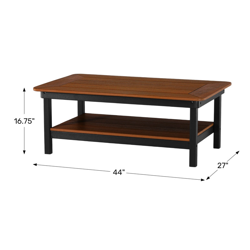 Table basse 44 po x 27 po, blanche, Plateau gris / base blanche