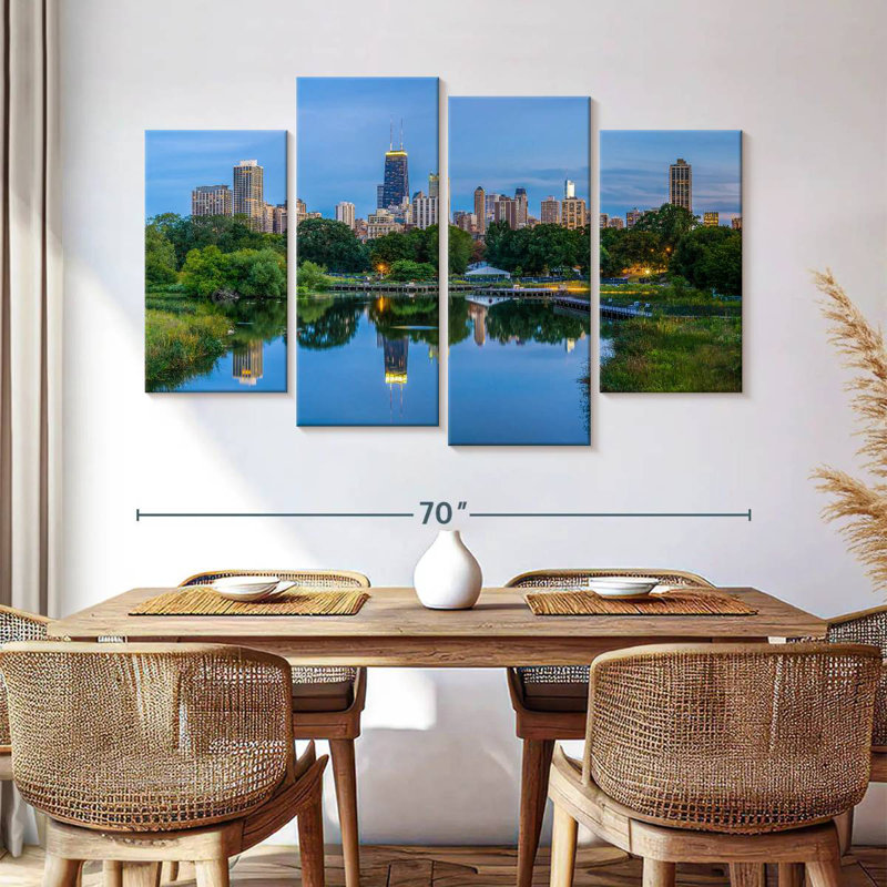 Sirci Chicago depuis Lincoln Park, H 42 po x l 68 po