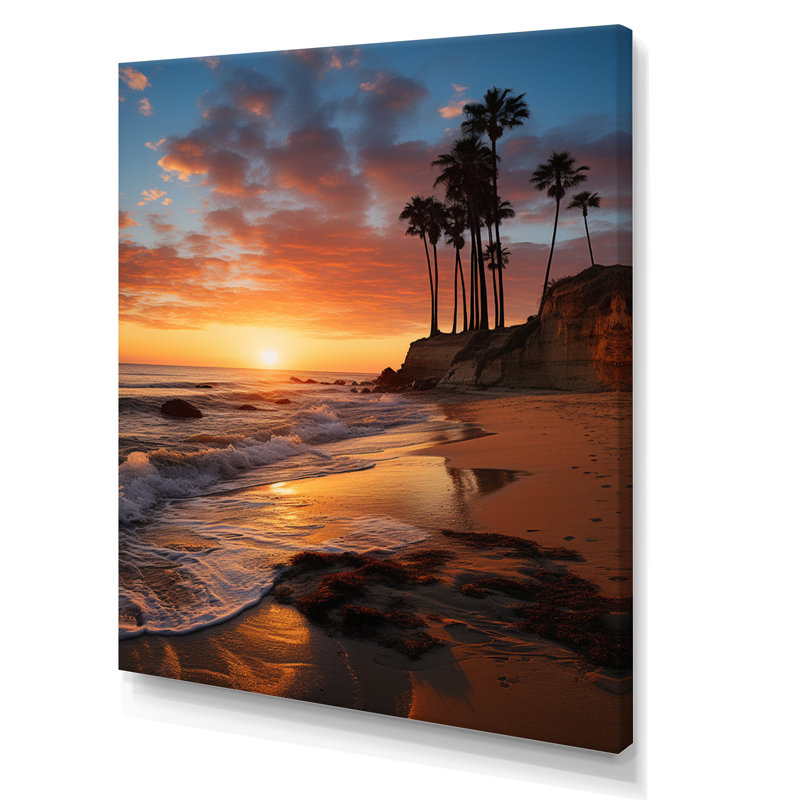 «Girdler California Landscape», reproduction, 32" H x 16" W, Toile tendue