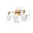 Cambell 22 inch Alabaster Wall Sconce in Satin Gold-999863139