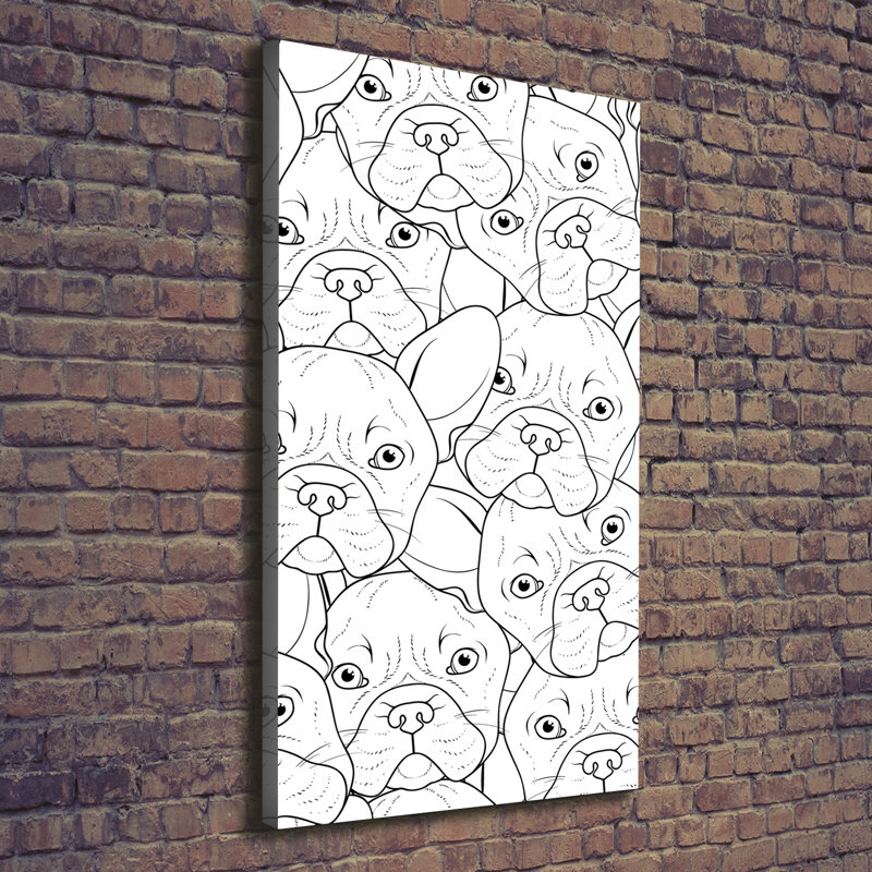 French Bulldogs - Wrapped Canvas Print