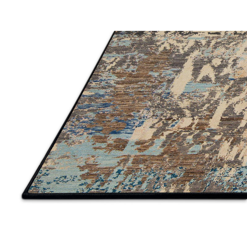 Tapis abstrait moderne 5372, Tapis de couloir 2 pi x 5 pi