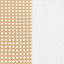 Grand lit blanc en toile de canne blanche