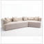 Canapé modulaire moderne minimaliste rembourré - fibre ronde combinable