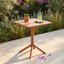 Rimini Outdoor Bistro Table, Square Spacious Tabletop