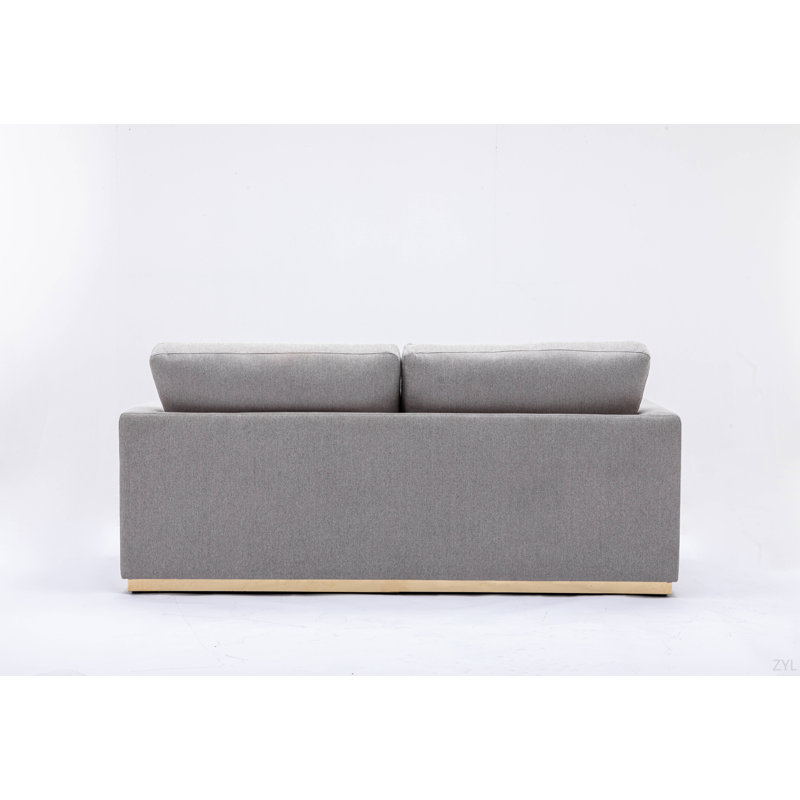 Canapé en lin gris pour salon, salle de réunion et petit appartement