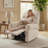 zero clearance recliner  Power Recliner Chair with Rolled Arm & USB-A/C Ports, Fabric-328140320