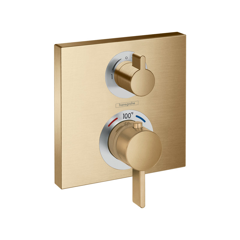 Garniture de robinet de douche thermostatique Ecostat, Bronze brossé