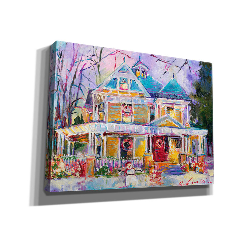 «Christmas House» par Richard Wallich, H 40 po x l 54 po