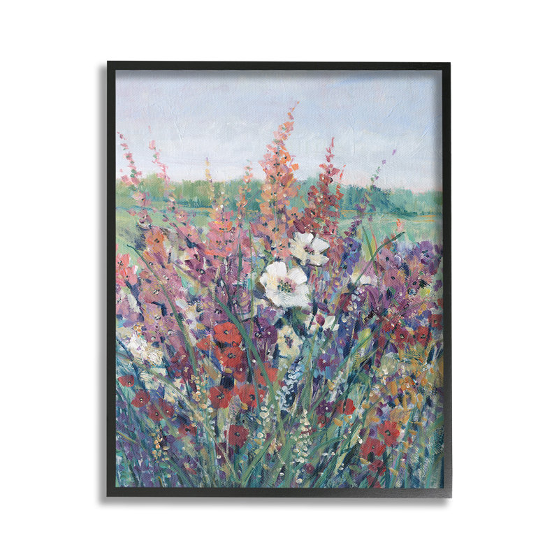BloomingCountryBotanicalsGicleeArtbyTimOToole, H 30 po x l 24 po, Giclée encadrée blanc bord de mer