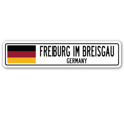 Plaque de rue en aluminium Freiburg Im Breisgau, Allemagne