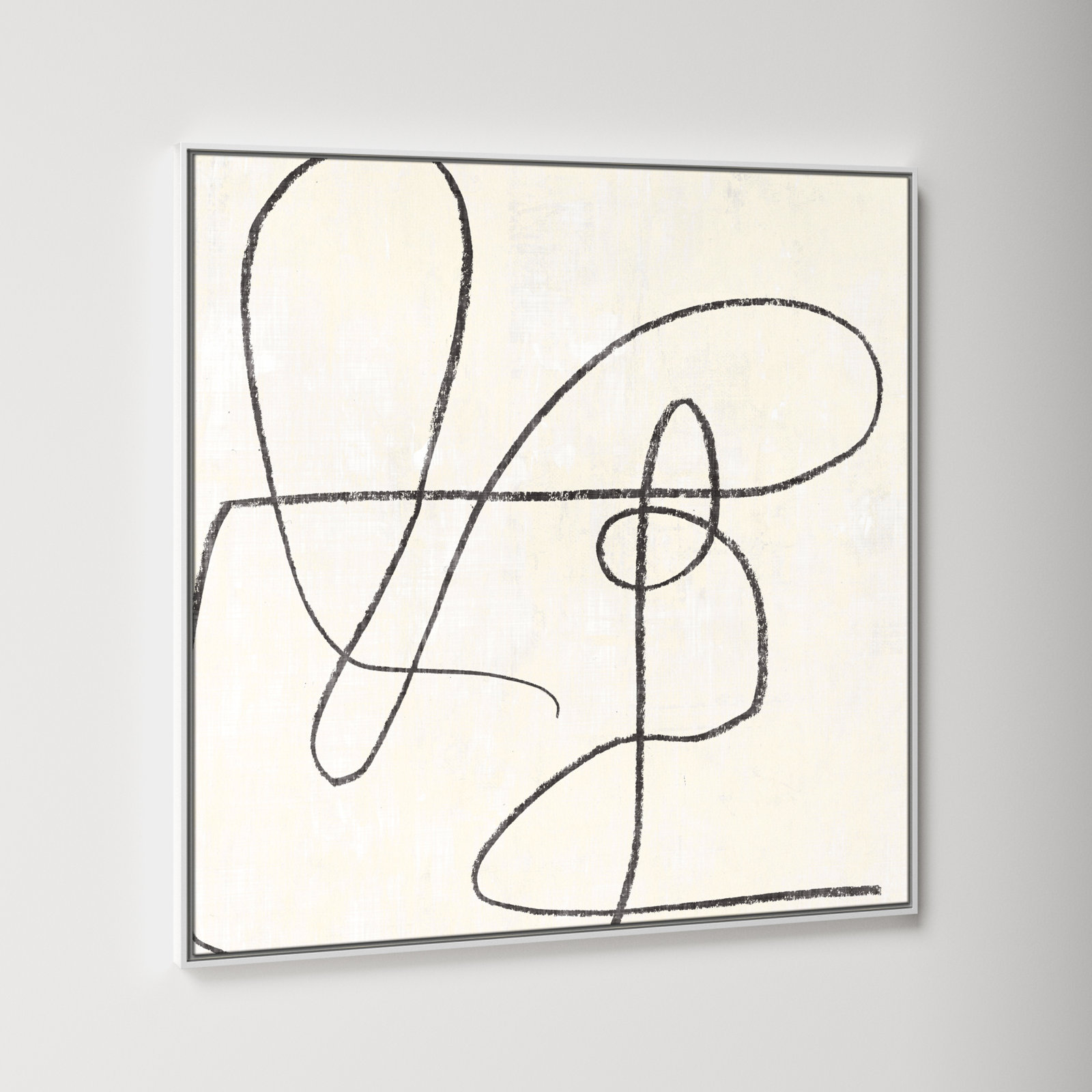 Juxtaposing, 46.5" H x 46.5" W, White