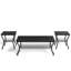Ensemble de 3 tables basses et tables de bout Aliona, tables d'appoint industrielles modernes avec tablette de rangement, meubles de salon en bois d'ingénierie et en métal-1266735830