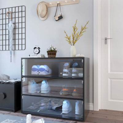 Vitrine avec porte en verre