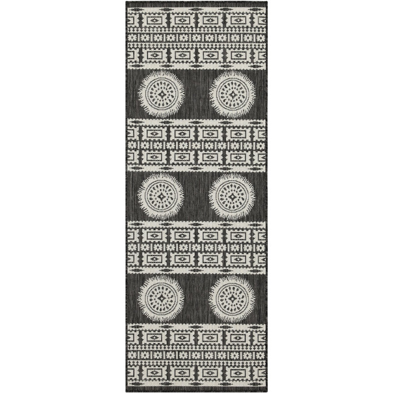 Sunshine Area Rug Gchar2023 Anthracite - 7 Ft. 10 In. X 3 Polypropylene Construction Stain Indoor/Outdoor Versatility & Pet Safe For Long-Term Durability Pet- Easy To Clean