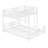  Arlia L-Shaped Metal Twin Over Full Size Bunk Bed-777598410