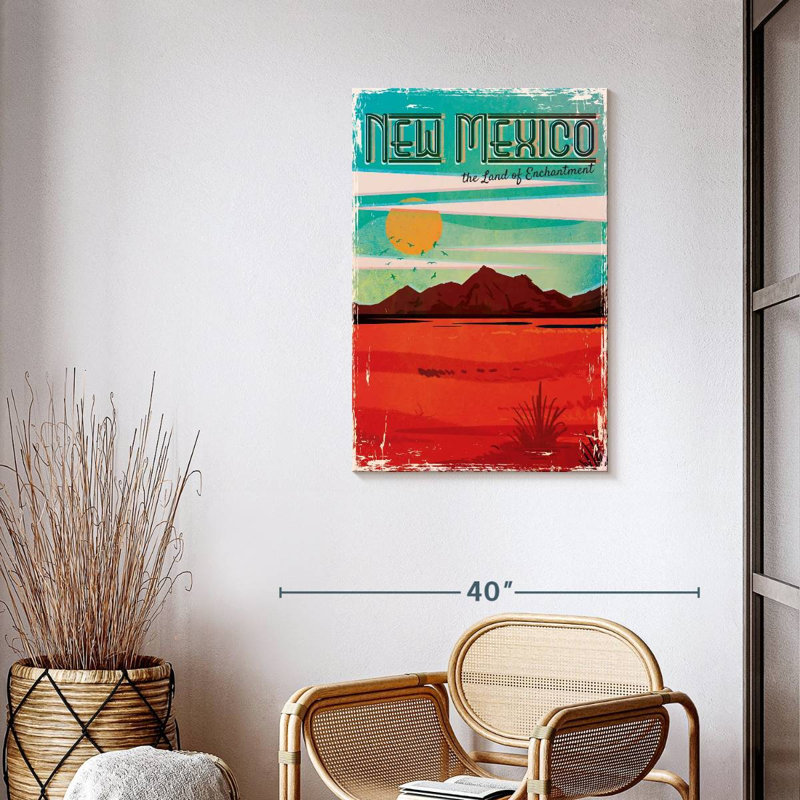 Land of New Mexico, reproduction sur toile, H 36 po x l 24 po x P 1,25 po
