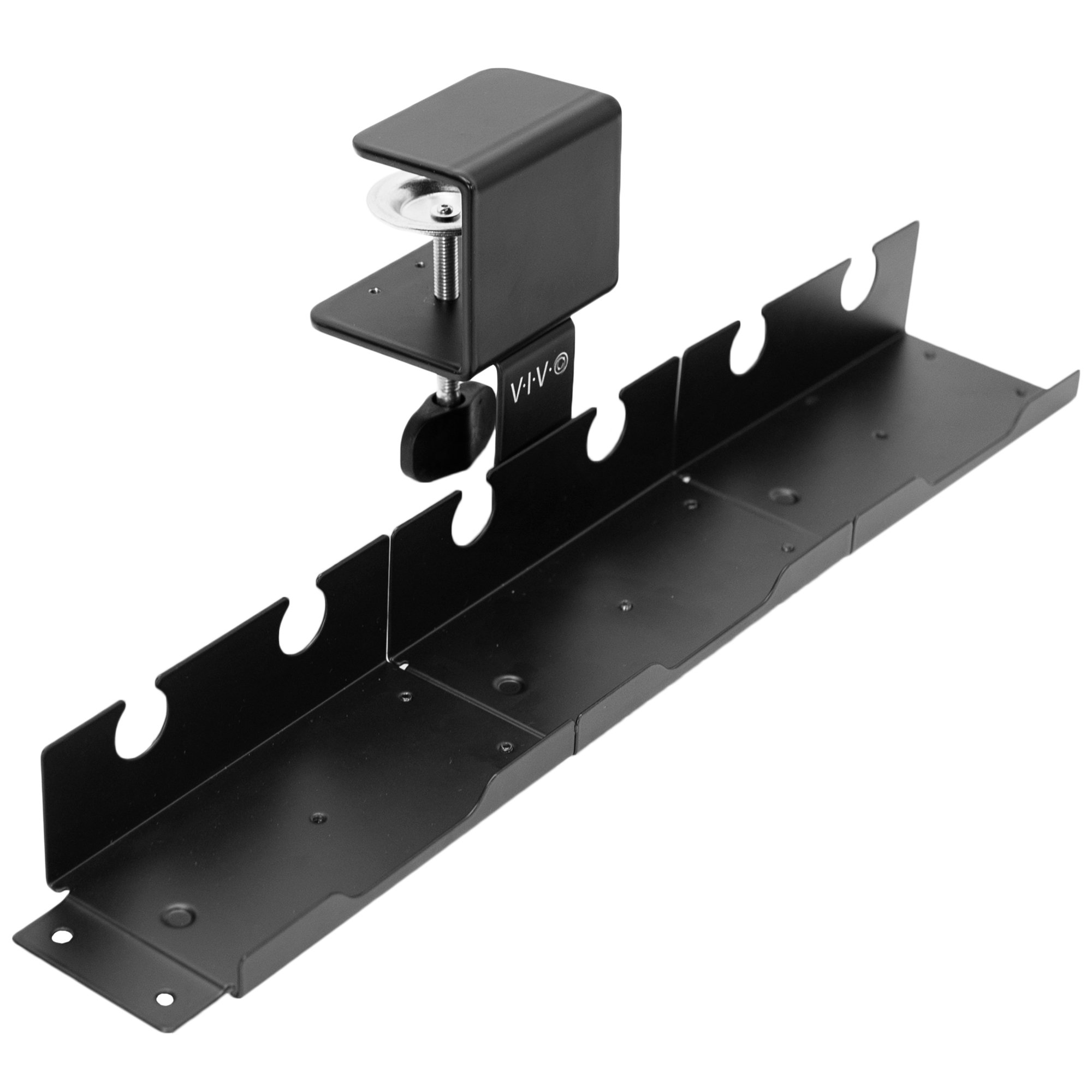 VIvo Black Clamp-on 60in Cable Management Desk Organizer