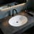 Topcraft White Ceramic Oval Undermount Bathroom Sink