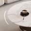 Table basse en marbre avec base en métal robuste