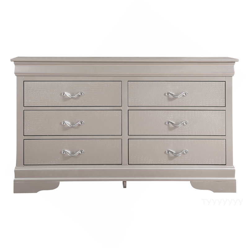 Commode Lorana, champagne argenté, Champagne argenté