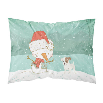 Taie d’oreiller de noël bonhomme de neige