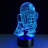 R2D2 Illusion LED Lamp, 3D Light Experience