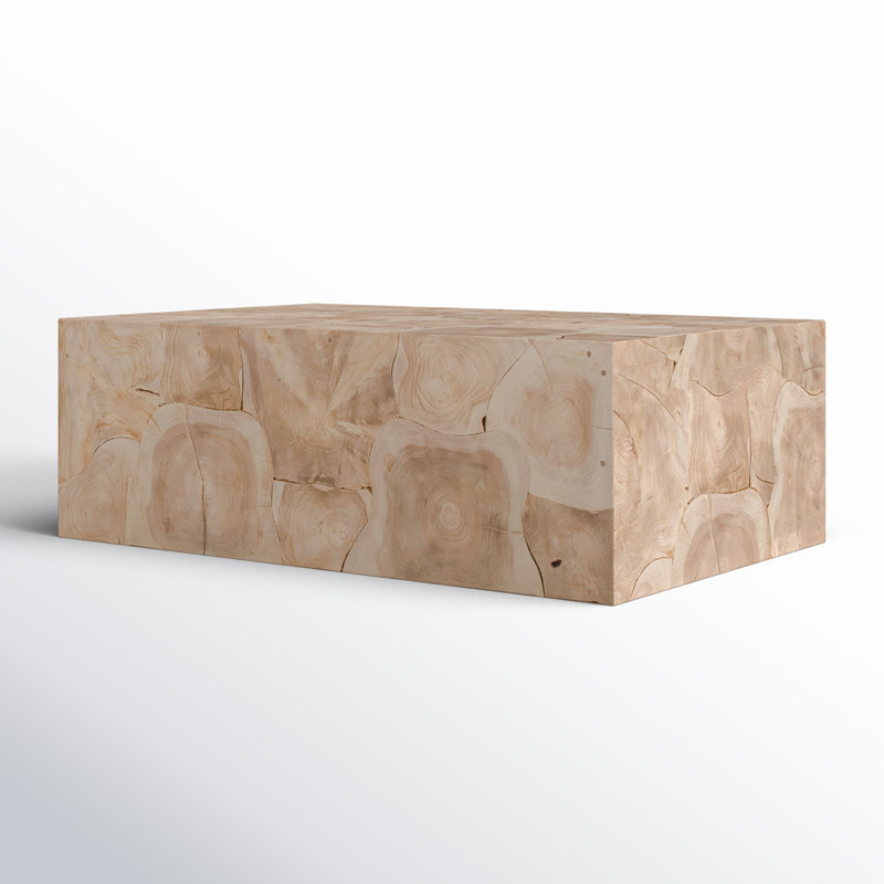 Mitzi Solid Wood Coffee Table, Natural