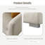 Canapé modulaire minimaliste beige 141,73 po avec méridienne gauche-1818367701-1818367700-1818367705
