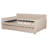 Upholstered Daybed With Trundle And Wood Slat Support-1545910426