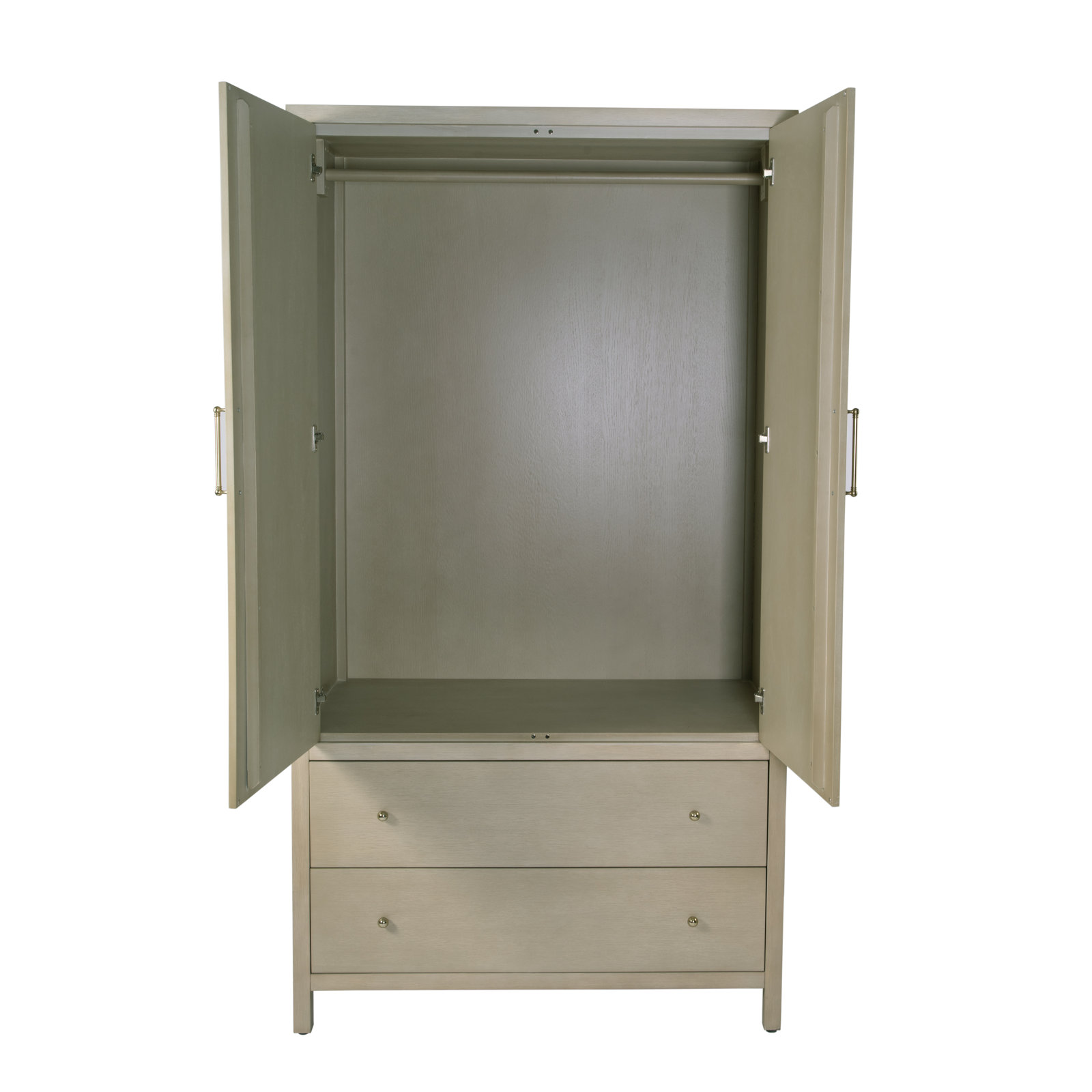 2-Drawer Armoire, Taupe