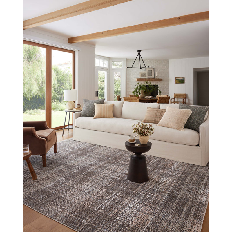 Graphite Multicolor Geometric Flat Woven Wool Accent Rug